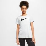 Image de W NK DRY TEE DFC CREW  L Blanc