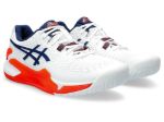 Image de GEL-RESOLUTION 9 CLAY - M  8US - 41 1/2 Blanc/bleu