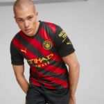 Image de MAILLOT MANCHESTER CITY EXTÉRIEUR 22/23  S Noir/rouge