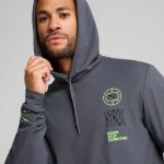 Image de M PUMA X HYROX CLOUDSPUN HOODIE  M Gris anthracite