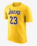 Image de T-SHIRT LOS ANGELES LAKERS JAMES NBA  S Jaune