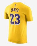 Image de T-SHIRT LOS ANGELES LAKERS JAMES NBA  S Jaune