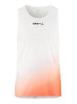 Image de RACE DAY SINGLET M  L Blanc/orange