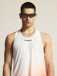 Image de RACE DAY SINGLET M  L Blanc/orange