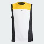 Image de ADIDAS T-SHIRT DE TENNIS PRO ENFANTS  140 (9-10A) Blanc/jaune