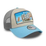 Image de CASQUETTE 9FORTY A-FRAME TRUCKER LICENSE PLATE  ADJUSTABLE Bleu ciel