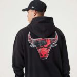 Image de SWEAT À CAPUCHE CHICAGO BULLS  L Noir/rouge