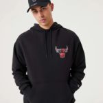 Image de SWEAT À CAPUCHE CHICAGO BULLS  L Noir/rouge