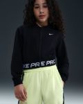 Image de NIKE PRO FLEECE BIG KIDS' (GIRL') DRI-FIT FULL ZIP HOODIE  S (8-10A) Noir