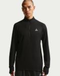 Image de HAUT DE TRAIL HOMME 1/4 ZIP DRI-FIT  L Noir