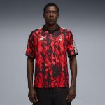 Image de MAILLOT RÉTRO KING AC MILAN HOMME  M Noir/rouge