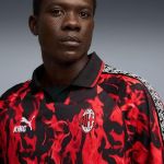 Image de MAILLOT RÉTRO KING AC MILAN HOMME  M Noir/rouge