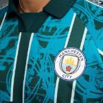 Image de MAILLOT RÉTRO KING MANCHESTER CITY HOMME  S Noir/bleu