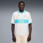 Image de MAILLOT OM KING RETRO  XL Blanc/turquoise