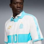 Image de MAILLOT OM KING RETRO  XL Blanc/turquoise