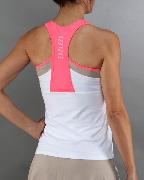 Image de SINGLET SLAM  XS Blanc/rose